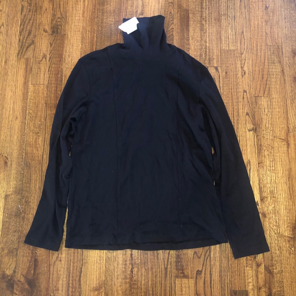 NWT Calvin Klein Black Knit Turtleneck Size XL